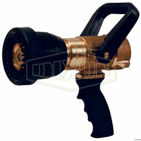 DIXON Water Fog Nozzle with Pistol Grip, 1-1/2 in Inlet, Brass Body CGSN151F